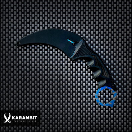 KARAMBIT Tiger Tooth Blue